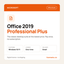 Microsoft Office 2019 Professional Plus for Windows licence – license4u.co